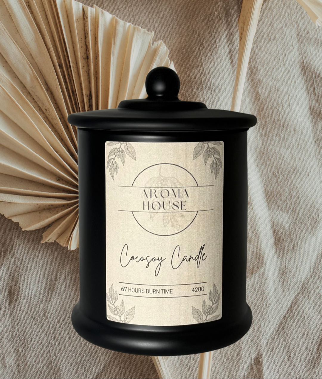 420g- XL Cocosoy Candle Black